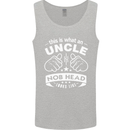 An Uncle Nob Head Looks Like Uncle's Day Mens Vest Tank Top Sports Grey