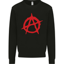 Anarchist Anarchism Logo Symbol Activist Mens Sweatshirt Jumper Black