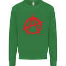 Anarchist Anarchism Logo Symbol Activist Mens Sweatshirt Jumper Irish Green