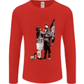 Anarchy Banksy Punk Mum Mens Long Sleeve T-Shirt Red