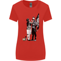 Anarchy Banksy Punk Mum Womens Wider Cut T-Shirt Red