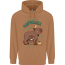 Anatomy of a Apybara Funny Mens 80% Cotton Hoodie Caramel Latte