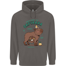 Anatomy of a Apybara Funny Mens 80% Cotton Hoodie Charcoal