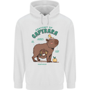 Anatomy of a Apybara Funny Mens 80% Cotton Hoodie White