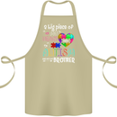 And He's My Brother Autistic Autism ASD Cotton Apron 100% Organic Khaki
