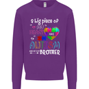 And He's My Brother Autistic Autism ASD Mens Sweatshirt Jumper Purple