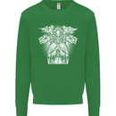Angel of Death Day of the Dead Skull DOTD Mens Sweatshirt Jumper Irish Green