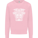 Angel of Death Day of the Dead Skull DOTD Mens Sweatshirt Jumper Light Pink