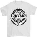 Angry Cyclist Cyclist Funny Bicycle Bike Mens T-Shirt Cotton Gildan White