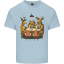 Animals Funny Wildlife Poker Game Cards Kids T-Shirt Childrens Light Blue