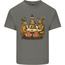 Animals Funny Wildlife Poker Game Cards Mens Cotton T-Shirt Tee Top Charcoal
