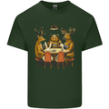 Animals Funny Wildlife Poker Game Cards Mens Cotton T-Shirt Tee Top Forest Green