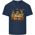 Animals Funny Wildlife Poker Game Cards Mens Cotton T-Shirt Tee Top Navy Blue