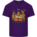 Animals Funny Wildlife Poker Game Cards Mens Cotton T-Shirt Tee Top Purple