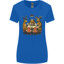 Animals Funny Wildlife Poker Game Cards Womens Wider Cut T-Shirt Royal Blue