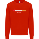 Anti Smoking Grim Reaper Smoker Give UP Kids Sweatshirt Jumper Bright Red