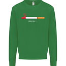 Anti Smoking Grim Reaper Smoker Give UP Kids Sweatshirt Jumper Irish Green