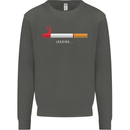 Anti Smoking Grim Reaper Smoker Give UP Kids Sweatshirt Jumper Storm Grey