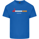 Anti Smoking Grim Reaper Smoker Give UP Kids T-Shirt Childrens Royal Blue