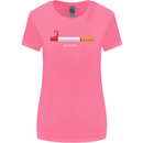 Anti Smoking Grim Reaper Smoker Give UP Womens Wider Cut T-Shirt Azalea