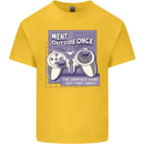 Antisocial Gamer Gaming Funny Graphics Kids T-Shirt Childrens Yellow