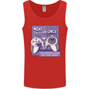 Antisocial Gamer Gaming Funny Graphics Mens Vest Tank Top Red