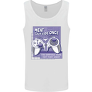 Antisocial Gamer Gaming Funny Graphics Mens Vest Tank Top White