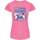 Antisocial Gamer Gaming Funny Graphics Womens Petite Cut T-Shirt Azalea