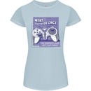 Antisocial Gamer Gaming Funny Graphics Womens Petite Cut T-Shirt Light Blue