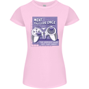 Antisocial Gamer Gaming Funny Graphics Womens Petite Cut T-Shirt Light Pink