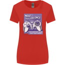 Antisocial Gamer Gaming Funny Graphics Womens Wider Cut T-Shirt Red