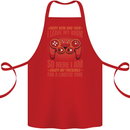 Antisocial Gamer Gaming Leave My Room Cotton Apron 100% Organic Red