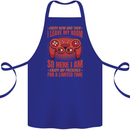 Antisocial Gamer Gaming Leave My Room Cotton Apron 100% Organic Royal Blue