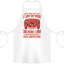Antisocial Gamer Gaming Leave My Room Cotton Apron 100% Organic White