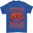 Antisocial Gamer Gaming Leave My Room Mens T-Shirt 100% Cotton Royal Blue