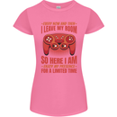 Antisocial Gamer Gaming Leave My Room Womens Petite Cut T-Shirt Azalea