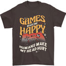 Antisocial Gamer Video Gaming Joypad Mens T-Shirt 100% Cotton Dark Chocolate