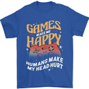 Antisocial Gamer Video Gaming Joypad Mens T-Shirt 100% Cotton Royal Blue