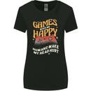 Antisocial Gamer Video Gaming Joypad Womens Wider Cut T-Shirt Black