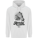Apache Apparel Motorbike Motorcycle Biker Childrens Kids Hoodie White