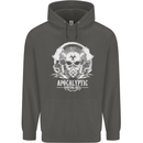 Apocalyptic Survival Skill Skull Gaming Childrens Kids Hoodie Storm Grey