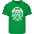 Apocalyptic Survival Skill Skull Gaming Mens Cotton T-Shirt Tee Top Irish Green