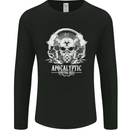 Apocalyptic Survival Skill Skull Gaming Mens Long Sleeve T-Shirt Black