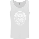 Apocalyptic Survival Skill Skull Gaming Mens Vest Tank Top White