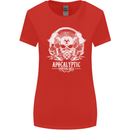 Apocalyptic Survival Skill Skull Gaming Womens Wider Cut T-Shirt Red