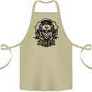 Apocalyptic Survival Skull Gamer Gaming Cotton Apron 100% Organic Khaki