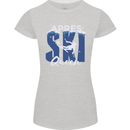Apres Ski Queen Skiing Winter Sports Womens Petite Cut T-Shirt Sports Grey