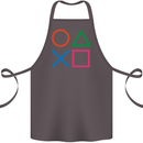 Arcade Game Console Buttons Gaming Gamer Cotton Apron 100% Organic Dark Grey