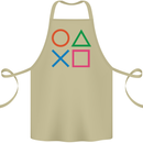 Arcade Game Console Buttons Gaming Gamer Cotton Apron 100% Organic Khaki