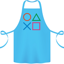 Arcade Game Console Buttons Gaming Gamer Cotton Apron 100% Organic Turquoise